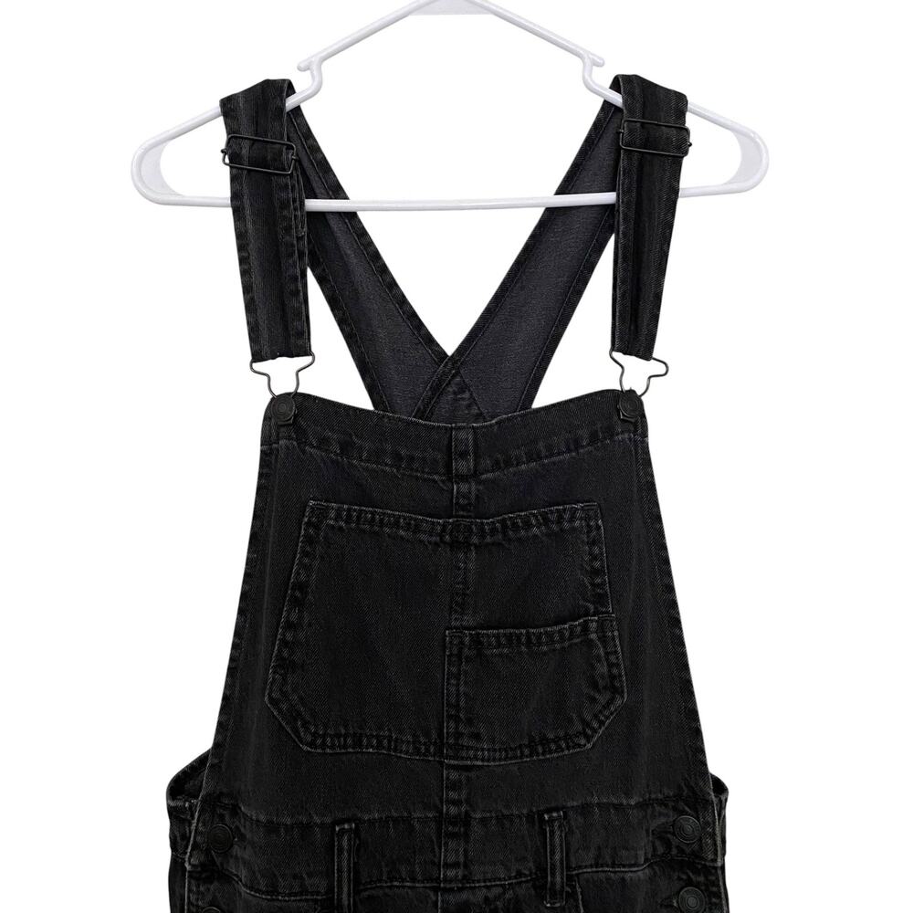 Free People We the Free Ziggy Black Denim Overalls XS 100% Cotton Classic - Picture 8 of 16
